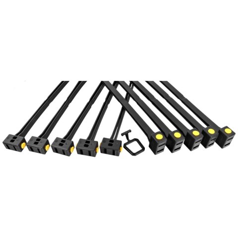 Kajdanki jednorazowe ASP Tri-Fold Black 10szt (56197) ASP Inc.