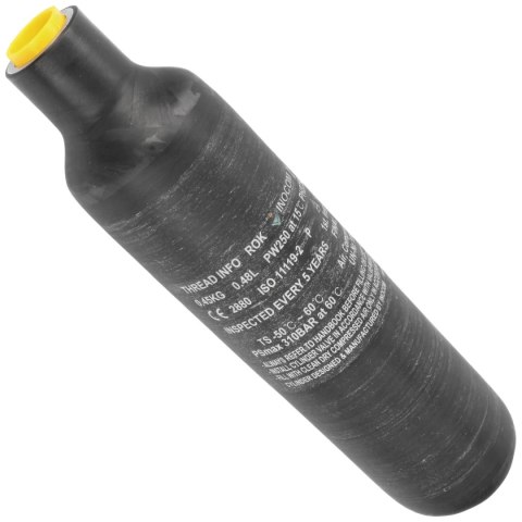 Kartusz zasobnik 480 cc do wiatrówki PCP Reximex Throne Gen2, Carbon Fiber Reximex