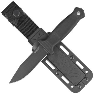 Nóż Demko Armiger 4 Clip Point Black TPR, Black Powder Coated 80CrV2 by Andrew Demko (ARM4-80CrV2-BLK-CLP) Demko Knives