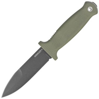 Nóż Demko Armiger 4 Spear Point OD Green TPR, Black Powder Coated 80CrV2 by Andrew Demko (ARM4-80CrV2-OD-SPR) Demko Knives