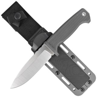 Nóż Demko FreeReign Drop Point Grey Rubberized, Satin AUS10A by Andrew Demko (FR-10A-GREY) Demko Knives