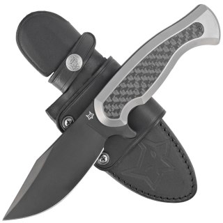 Nóż Fox Eastwood Tiger Bead Blasted Titanium/Carbon Fiber, Black PVD Elmax by Gudy Van Poppel (FX-106 TICF) FOX