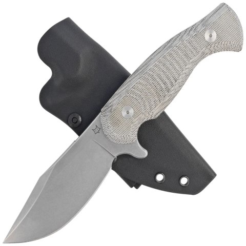 Nóż Fox Eastwood Tiger OD Green Canvas Micarta, Stonewashed Niolox by Gudy Van Poppel (FX-106 MIOD) FOX