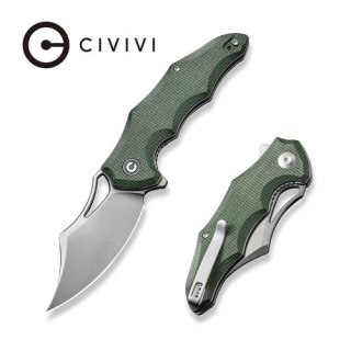 Nóż składany CIVIVI Chiro Green Canvas Micarta, Satin 14C28N (C23046-2) Civivi by WE Knife