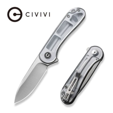 Nóż składany Civivi Elementum Flipper Polished Lexan, Satin D2 (C907A-7) Civivi by WE Knife