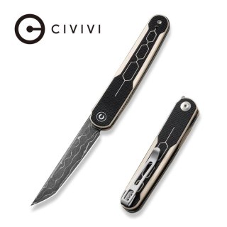 Nóż składany Civivi KwaiQ Ivory/Black G10, Damascus by Rafal Brzeski (C23015-DS1) Civivi by WE Knife