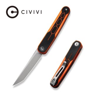 Nóż składany Civivi KwaiQ Orange/Black G10, Satin Nitro-V by Rafal Brzeski (C23015-2) Civivi by WE Knife