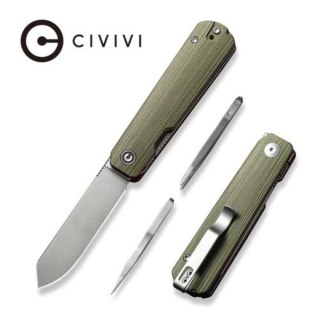 Nóż składany Civivi Sendy Green/Red G10, Satin Nitro-V by Ben Petersen (C21004B-1) Civivi by WE Knife