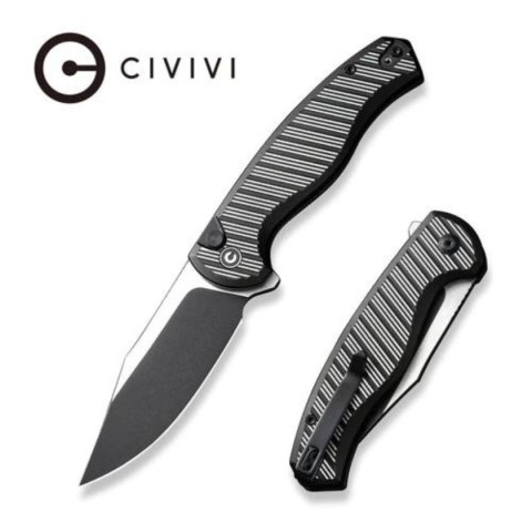 Nóż składany Civivi Stormhowl Black Aluminum, Black Stonewashed/Satin Nitro-V (C23040B-1) Civivi by WE Knife