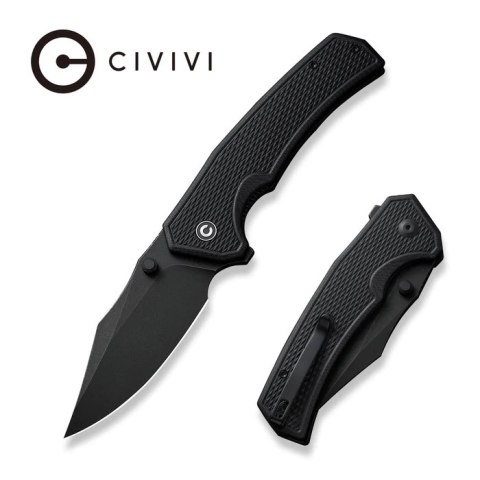 Nóż składany Civivi Vexillum Black G10, Black Stonewashed Nitro-V (C23003D-1) Civivi by WE Knife