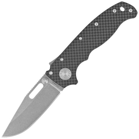 Nóż składany Demko AD20.5 Clip Point Carbon Fiber, Stonewashed CPM 20CV by Andrew Demko (205-20CV-CARBON-CP) Demko Knives