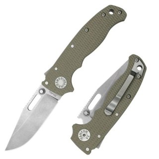 Nóż składany Demko AD20.5 Clip Point Coyote G10, Stonewashed 3V by Andrew Demko (205-3V-CTCP) Demko Knives