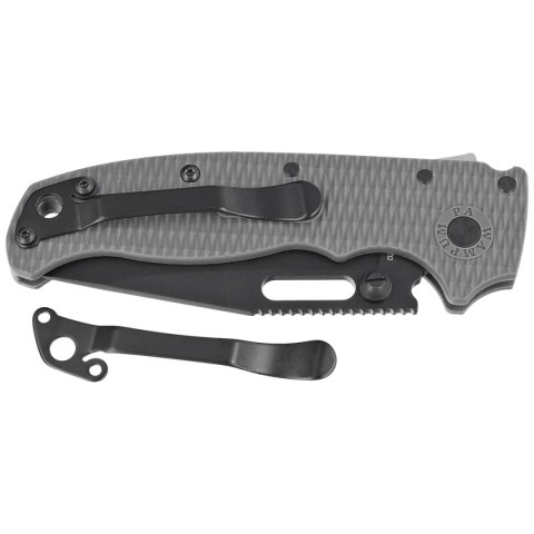 Nóż składany Demko AD20.5 Clip Point Grey Grivory, Black DLC D2 by Andrew Demko (205-D2-CP-DLC) Demko Knives