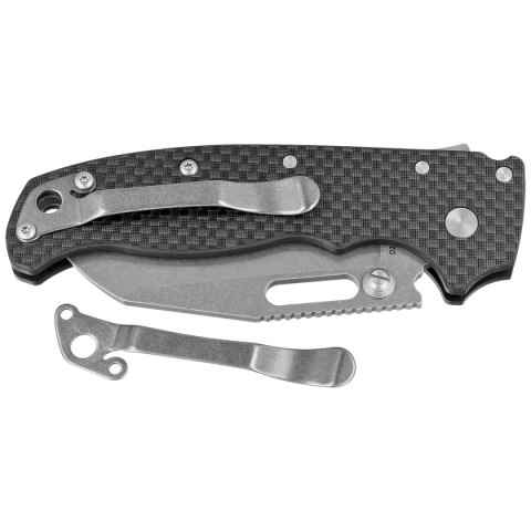Nóż składany Demko AD20.5 Shark Foot Carbon Fiber, Stonewashed D2 by Andrew Demko (205-D2-CFSF) Demko Knives