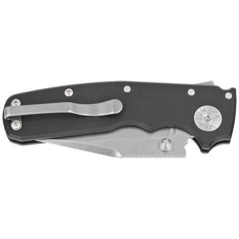 Nóż składany Demko Shark Cub Clip Point, Black Aluminium, Stonewashed CPM 20CV by Andrew Demko (SC-20CV-AL-CP) Demko Knives