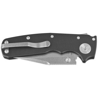 Nóż składany Demko Shark Cub Clip Point Black G10, Stonewashed CPM 20CV by Andrew Demko (SC-20CV-BLKG10-CP) Demko Knives