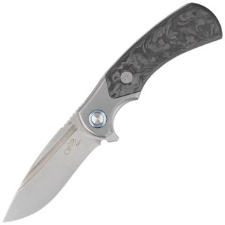 Nóż składany Fox 40th Anniversary Knife Marble Carbon Fiber, Satin M390 (FX-F2017) FOX