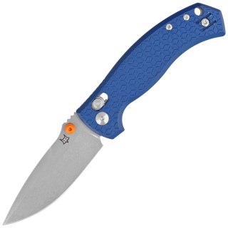 Nóż składany Fox Anzu Blue Aluminium, Stonewashed MagnaCut by Les George (FX-560 ALOR) FOX