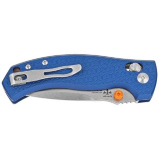 Nóż składany Fox Anzu Blue Aluminium, Stonewashed MagnaCut by Les George (FX-560 ALOR) FOX