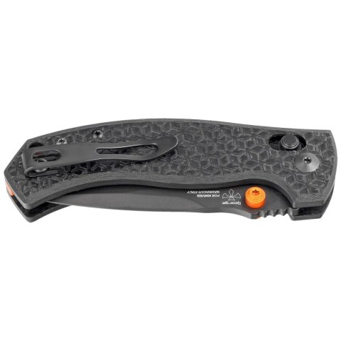 Nóż składany Fox Anzu Carbon Fiber 3K, Black PVD MagnaCut by Les George (FX-560 CFOR) FOX