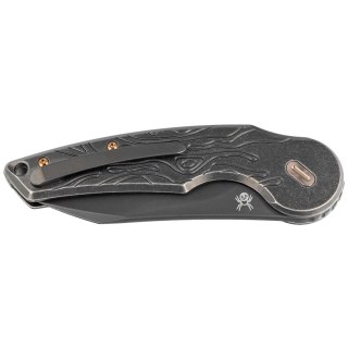 Nóż składany Fox Jupiter Black Titanium, Stonewashed PVD M390 by Denis Simonutti (FX-555 TIBR) FOX