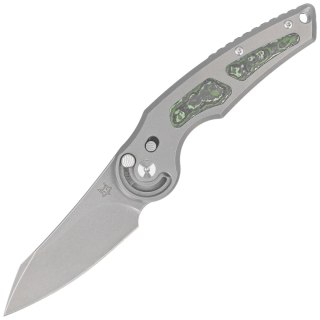 Nóż składany Fox Jupiter Gray Titanium/Jungle Wear Fatcarbon, Acid Stonewashed M390 by Denis Simonutti (FX-555 TICF) FOX