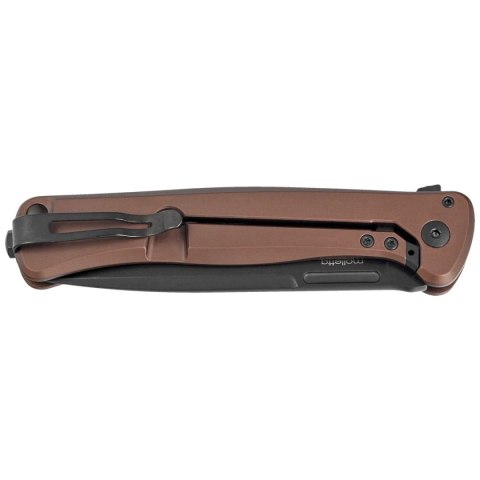 Nóż składany LionSteel Skinny Earth Aluminium/Natural Canvas Micarta, Old Black MagnaCut by Molletta (SK01A EB) LionSteel