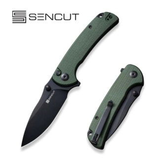 Nóż składany Sencut Pulsewave Green Canvas Micarta, Black 9Cr18MoV (S23032-3) Sencut by We Knife