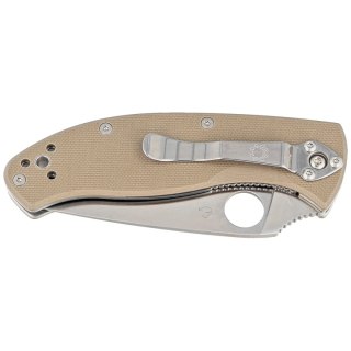 Nóż składany Spyderco Tenacious Brown G10, Satin CPM M4 by Eric Glesser (C122GBNM4P) Spyderco Inc.