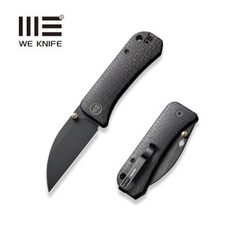 Nóż składany WE Knife Banter Wharncliffe Black Burlap Micarta, Black Stonewashed CPM S35VN by Ben Petersen (WE19068J-1) WE Knife
