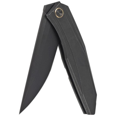 Nóż składany WE Knife Cybernetic LE No 117/205 Black Titanium, Black Stonewashed CPM 20CV (WE22033-1) WE Knife