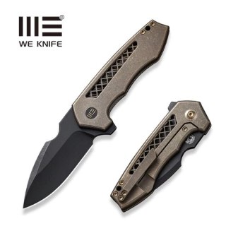Nóż składany WE Knife Harpen Bronze Titanium, Black Stonewashed CPM 20CV by Michael Burch (WE23019-3) WE Knife