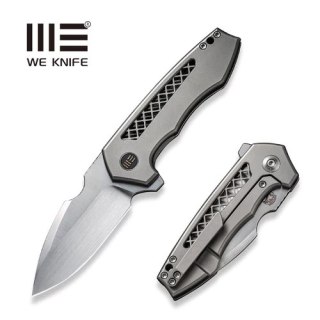 Nóż składany WE Knife Harpen Gray Titanium, Hand Rubbed Satin CPM 20CV by Michael Burch (WE23019-4) WE Knife