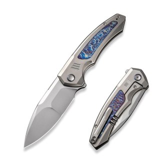 Nóż składany WE Knife Hyperactive Polished Bead Blasted/Flamed Titanium, Polished Bead Blasted Vanax (WE23030-1) WE Knife