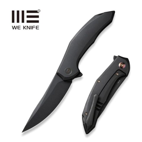 Nóż składany WE Knife Merata LE No ???/205 Black Titanium, Black Stonewashed CPM 20CV by Anton Tkachenko (WE22008A-1) WE Knife