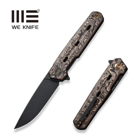Nóż składany WE Knife Navo Copper Foil Carbon Fiber, Black Stonewashed CPM 20CV by Ostap Hel (WE22026-5) WE Knife