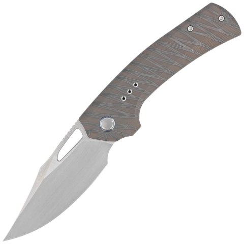 Nóż składany WE Knife Nefaris LE No 051/160 Tiger Stripe Titanium, Hand Rubbed Satin CPM 20CV (WE22040D-4) WE Knife