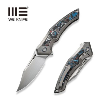 Nóż składany WE Knife Orpheus LE No 107/155 Gray Titanium/Nebula Fat Carbon, Hand Rubbed Satin CPM 20CV (WE23009-4) WE Knife