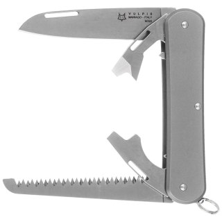 Scyzoryk Fox Vulpis S4 Sandblasted Titanium, Polished M390 (FX-VP130-S4 TI) FOX