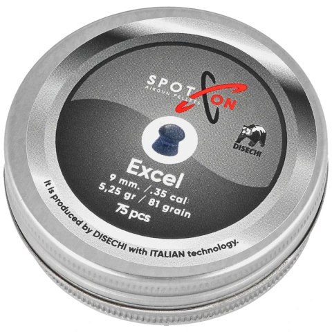 Śrut Spoton Excel 9 mm, 75 szt. 5.25g/81.0gr Spoton by Disechi