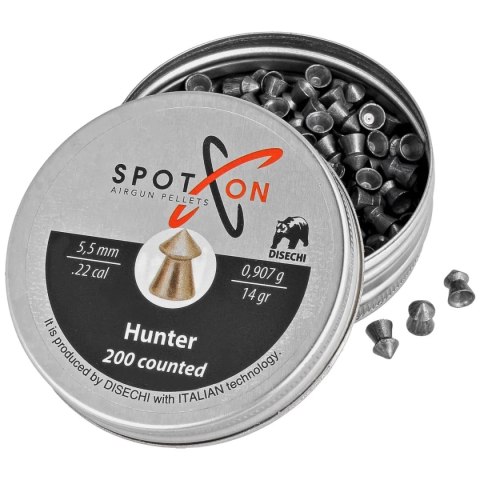 Śrut Spoton Hunter 5.5 mm, 200 szt. 0,907g/14,0gr Spoton by Disechi