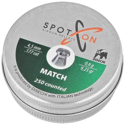 Śrut Spoton Match 4.5 mm, 250 szt. 0.60g/9.25gr Spoton by Disechi