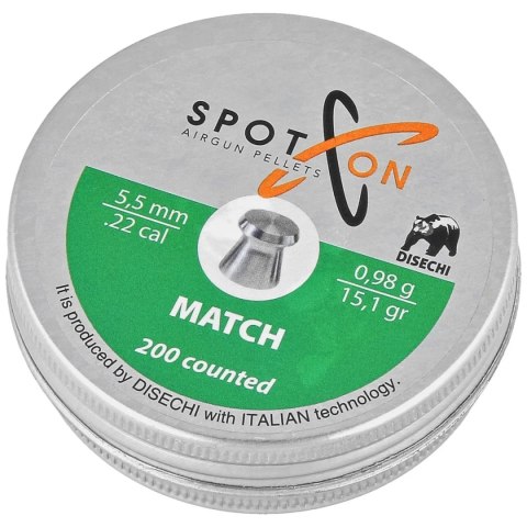 Śrut Spoton Match 5.5 mm, 200 szt. 0.98g/15.10gr Spoton by Disechi