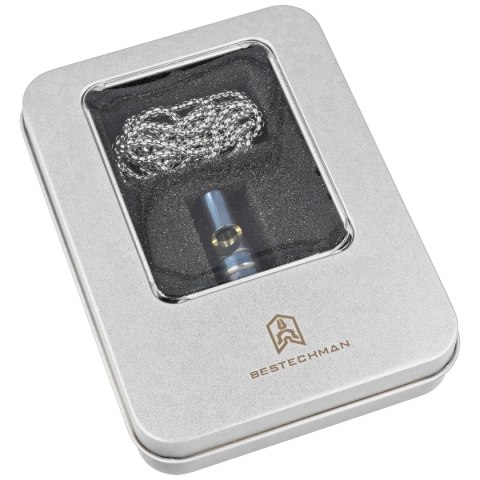 Gwizdek sygnalizacyjny Bestech Whistle Blue/Gold Titanium z łańcuszkiem (BM02A) Bestech Knives