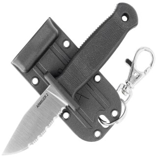 Nóż Demko Armiger 2 Clip Point Black TPR, Satin 4034SS by Andrew Demko (ARM2-4034SS-CP-SERR) Demko Knives