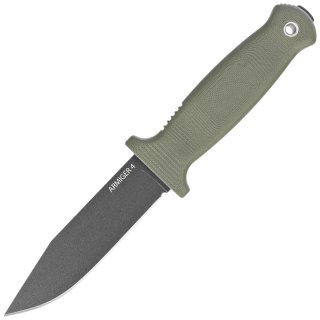 Nóż Demko Armiger 4 Clip Point OD Green TPR, Black Powder Coated 80CrV2 by Andrew Demko (ARM4-80CrV2-OD-CLP) Demko Knives