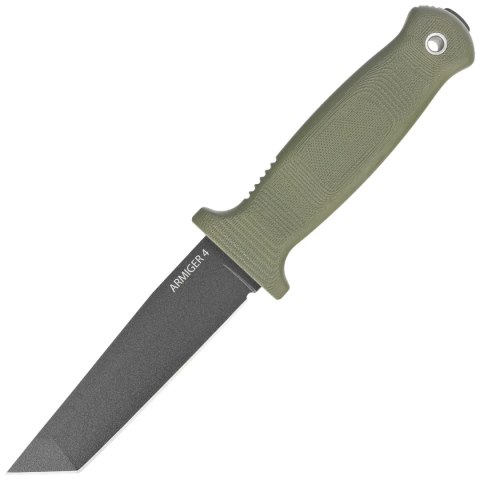 Nóż Demko Armiger 4 Tanto OD Green TPR, Black Powder Coated 80CrV2 by Andrew Demko (ARM4-80CrV2-OD-TP) Demko Knives