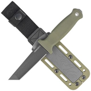Nóż Demko Armiger 4 Tanto OD Green TPR, Black Powder Coated 80CrV2 by Andrew Demko (ARM4-80CrV2-OD-TP) Demko Knives