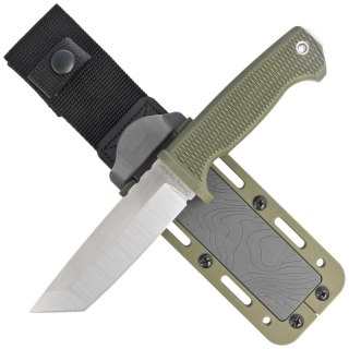 Nóż Demko FreeReign Tanto OD Green Rubberized, Satin AUS10A by Andrew Demko (FR-10A-TOD) Demko Knives