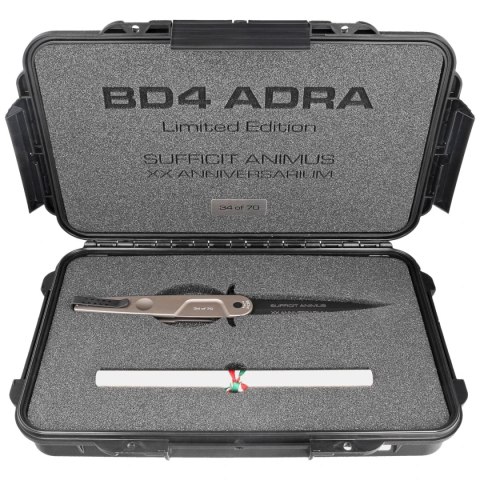 Nóż Extrema Ratio BD4 Adra Contractor LE No 34/70 Tactical Mud Aluminium, Black N690 (04.1000.0498/TM) Extrema Ratio